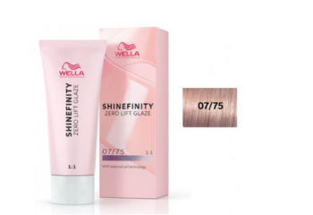 Wella Professionals Shinefinity Zero Lift Glaze 07/75 Raspberry Latte Гелевая краска для волос 60 ml (4064666058238)