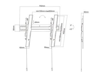 Multibrackets MB-5549 Настенный кронштейн для телевизора с наклоном до 75
