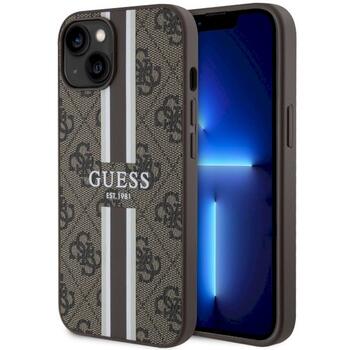 Guess GUHMP14SP4RPSW Hardcase 4G Printed Stripes MagSafe Aizsargapvalks priekš iPhone 14 / 15 / 13 6.1