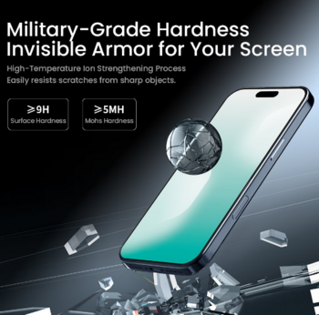 Nillkin Tempered Glass 0.2mm H+ PRO 2.5D (with applicator) Защитное стекло с антибликовым покрытием для Apple iPhone 17 Pro Max (57983127526)