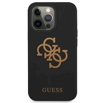 Guess GUHCP13XLS4GGBK Silicone 4G Logo Защитный чехол для iPhone 13 Pro Max 6.7