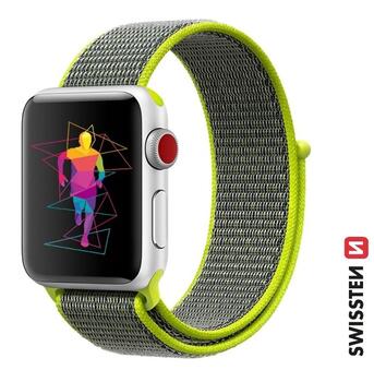 Swissten Нейлоновый Pемешок для Apple Watch 42 / 44 / 45 / 49 mm (46000711)