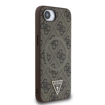Guess PU 4G Strass Triangle Metal Logo Case Чехол для Apple iPhone 16e (GUHMPSE4P4TDPW)