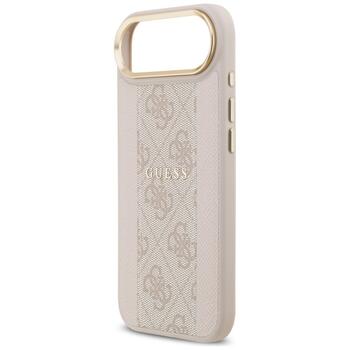 Guess 4G Stripe MagSafe Case Защитный чехол для iPhone 17 Air / розовый (GUHMP17MPG4SEMCP)