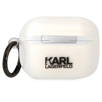 Karl Lagerfeld KLAPHNIKTCT Karl`s Head Aizsargapvalks priekš AirPods Pro / caurspīdīgs (KLAPHNIKTCT)