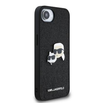 Karl Lagerfeld Fixed Glitter Metal K&CH Case Aizsargapvalks priekš Apple iPhone 16e (KLHCPSE4PFGKCPK)