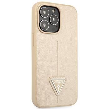 Guess GUHCP14XPSATLE Saffiano Triangle Logo Защитный чехол для iPhone 14 Pro Max 6,7