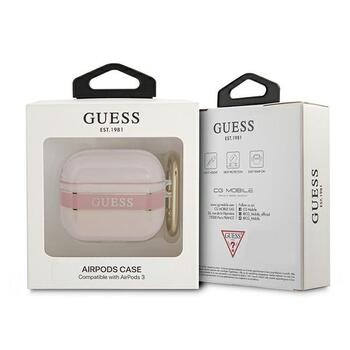 Guess GUA3HHTSP Защитный чехол для AirPods 3 Strap Collection / розовый (GUA3HHTSP)