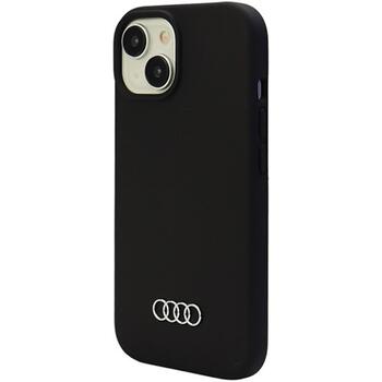 Audi Silicone Back Case Защитный Чехол для Apple iPhone 15 Plus (AU-LSRIP15M-Q3/D1-BK)