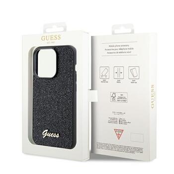 Guess GUHCP14XPMSDGSK Disco Metal Script Aizsargapvalks priekš iPhone 14 Pro Max 6.7