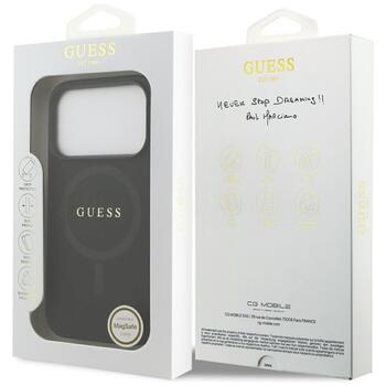 Guess Saffiano Classic Logo MagSafe Защитный чехол для iPhone 17 Pro / чёрный (GUHMP17LPSAHMCK)