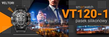 VELTORI VT120-1 Ремешок для умных часов силиконовый / чёрный (VT120-1)