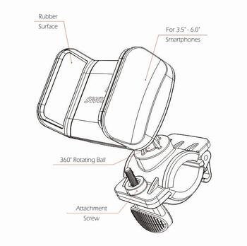 Swissten S-Grip BCCL1 Держатель Телефона Для Велосипеда (SW-BKH-BK)