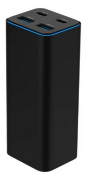 Gembird TA-UC-2A2C-PD100-01-BK Универсальное Зарядное Устройство USB / USB-C / 100W (TA-UC-2A2C-PD100-01-BK)
