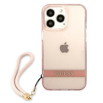Guess GUHCP13XHTSGSP Hardcase Translucent Stap Aizsargapvalks priekš iPhone 13 Pro Max 6,7