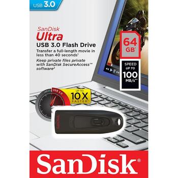 SanDisk Pendrive 64GB USB 3.0 Cruzer Ultra Флеш память (SDCZ48-064G-U46)
