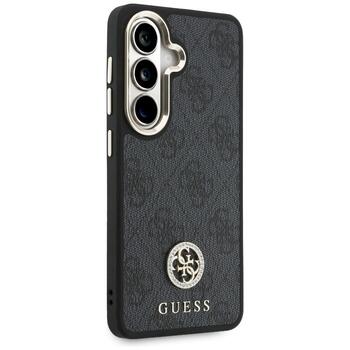 Guess 4G Big Rhinestone Triangle Strap MagSafe Защитный чехол для Samsung Galaxy S26 / чёрный (GUHMS26SP4G4DCSK)