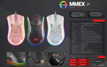 Mars Gaming MMEX Spēļu pele 32000DPI / 1000Hz / 400IPS (MMEXP)