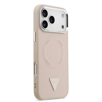 Guess PU Leather Triangle Logo MagSafe Case Чехол для Apple iPhone 17 Pro Max (GUHMP17XPSDTSCMP)