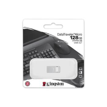 Kingston pendrive 128GB USB 3.0 / USB 3.1 DT Micro G2 Флешка (DTMC3G2/128GB)