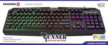 Swissten Gunner Gaming Spēļu Tastatūra (59107210)