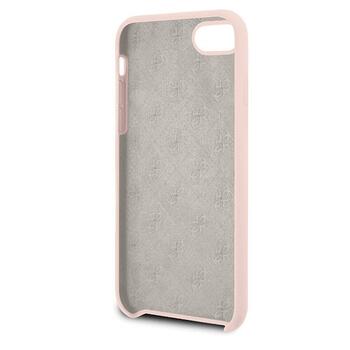 Guess GUHCI8LSGLLP Aizsargapvalks priekš iPhone 7/8/SE 2020/SE 2022 / gaiši rozā (GUHCI8LSGLLP)
