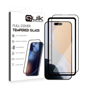 Quik Accessories Full Cover Tempered Glass Защитное Стекло для Apple iPhone Air (QK-TG-IPH-17-AR)