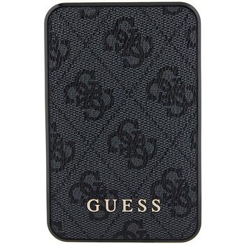 Guess Powerbank 15W GUPB5LP4GEGK 5000mAh 4G Leather Metal Logo Внешний аккумулятор / чёрный (GUPB5LP4GEGK)