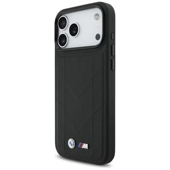 BMW M Quilted Logo MagSafe Case Защитный Чехол для Apple iPhone 17 Pro Max (BMHMP17X25PSECHK)