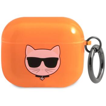 Karl Lagerfeld KLA3UCHFO Aizsargapvalks priekš AirPods 3 / orange Choupette (KLA3UCHFO)