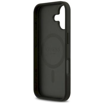 Guess 4G Circle Classic Logo MagSafe Case Защитный чехол для iPhone 17 / чёрный (GUHMP17SP4PGRSGK)