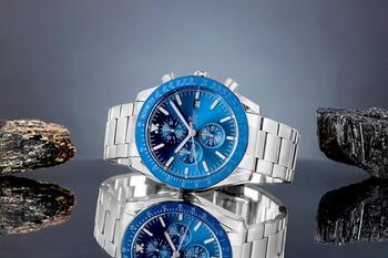 Giewont Chronograph Sapphire Vīriešu pulkstenis GW8720-B3 / sudraba-zils (GW8720-B3)