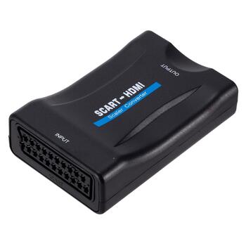 RoGer Адаптер для Преобразования сигнала SCART на HDMI (+Audio) Черный (RG-SCART-HDMI-CON-BK)