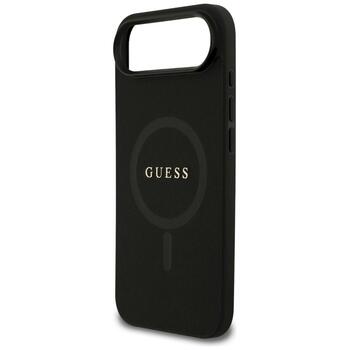 Guess Saffiano Classic Logo MagSafe Защитный чехол для iPhone Air / чёрный (GUHMP17MPSAHMCK)