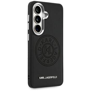 Case Karl Lagerfeld Perforated KL MagSafe Защитный чехол для Samsung Galaxy S26 Plus / чёрный (KLHMS26MPSKRPMK)