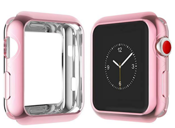 Dux Ducis Premium Silikona Maciņš Priekš Apple Watch 4 44 mm Rozā + Dāvana (DUX-DU-AW44-PI)