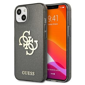 Guess GUHCP13SPCUGL4GBK Glitter 4G Big Logo Защитный чехол для iPhone 13 mini 5,4