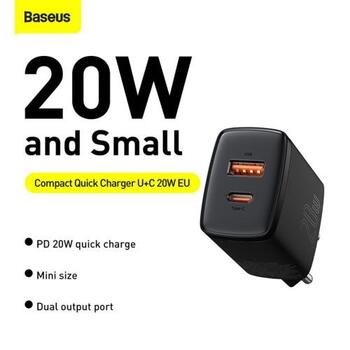 Baseus CCXJ-B01 Tīkla Lādētājs USB-C 20W (CCXJ-B01)