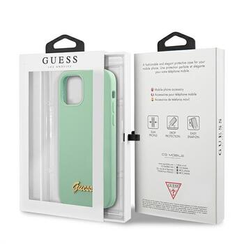 Guess GUHCP12LLSLMGGN Metal Logo Script Защитный чехол для iPhone 12 Pro Max 6,7