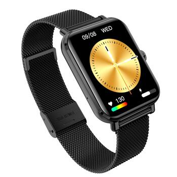 Garett Smartwatch GRC CLASSIC Black Steel Умные часы IPS / Bluetooth / IP68 / SMS (CLASSIC_BLK_STL)