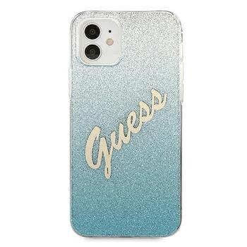 Guess GUHCP12SPCUGLSBL Glitter Gradient Script Защитный чехол для iPhone 12 mini 5,4