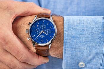 Giewont Chronograph Sapphire Наручные часы мужские GW6310-A5 / коричнево-синий (GW6310-A5)