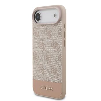 Guess PU 4G Stripe Case Aizsargapvalks priekš iPhone Air / rozā (GUHCP17MG4GLPI)