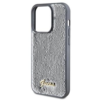 Guess GUHCP14XPSFDGSS Sequin Script Metal Защитный чехол для iPhone 14 Pro Max 6.7