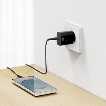 Swissten Edge Tīkla Lādētājs USB-C GaN 20W Melns (22071710)