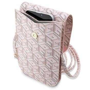 Guess Bag GCube Stripe Soma / rozā (GUWBHGCFSEP)