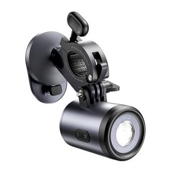 Baseus PrimeTrip 2-in-1 Velosipēda turētājs Tālruņa turētājs + lukturis / melns (C12569000121-00)