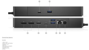 Dell Docking Station WD19S Док-станция USB-C 130W (210-AZBX)