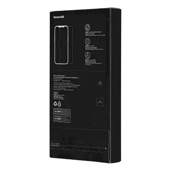 Baseus Crystal Series Tempered Glass Screen Protector Aizsargstikls ar acu aizsardzības filtru priekš iPhone 14 Pro / caurspīdīgs (P60012056201-01)