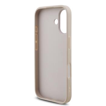Guess PU 4G Metal Logo Strap Case Aizsargapvalks priekš iPhone 17 / rozā (GUHCP17SP4GMGSP)